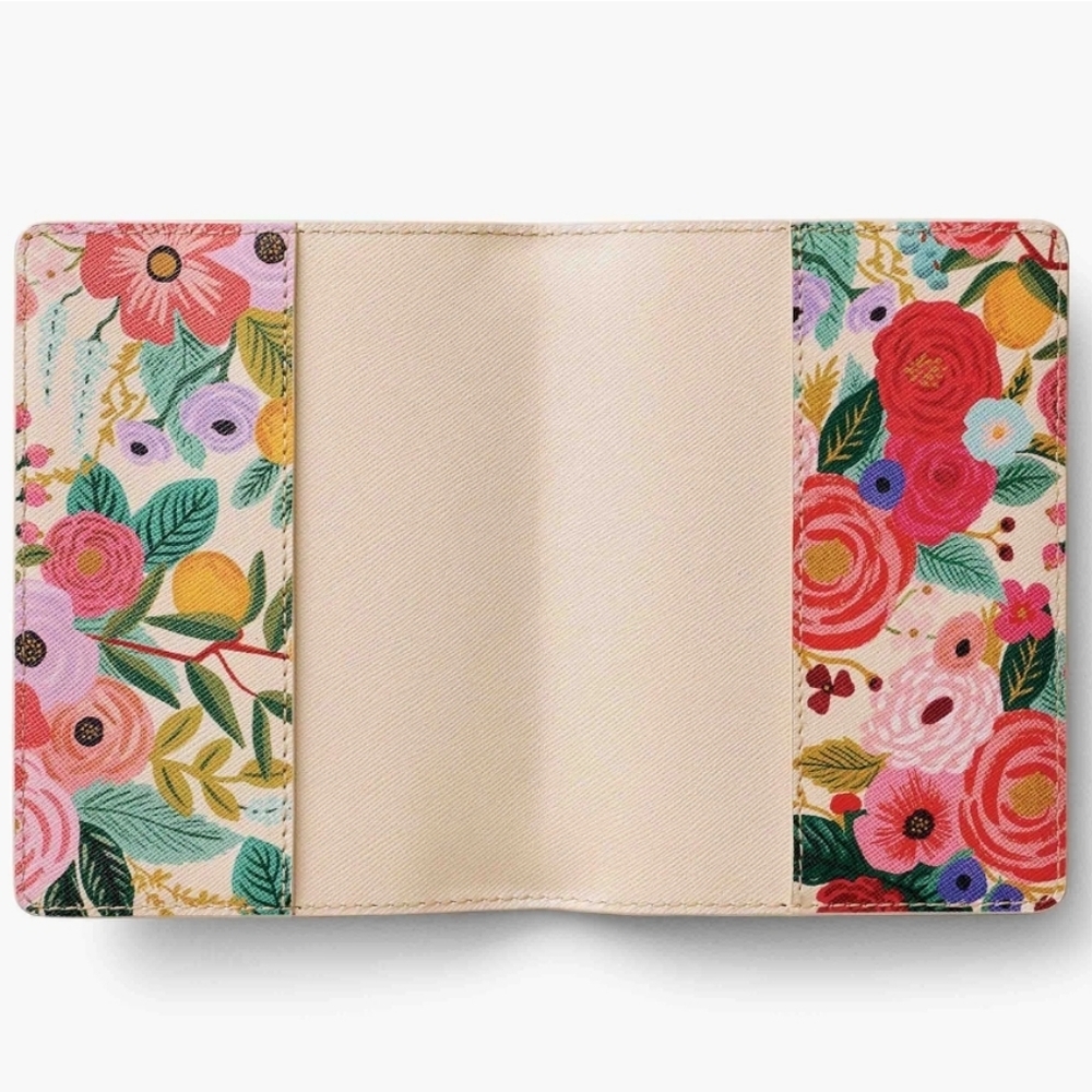 8 Rifle Paper Co Red and Pink Floral Passport Holders - Picture 2 of 6